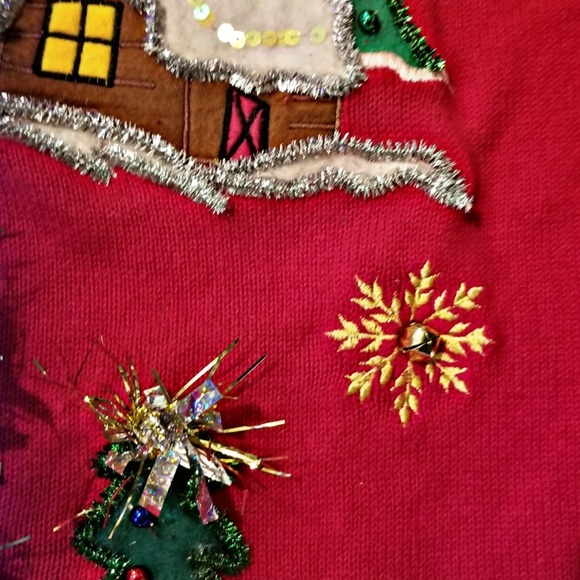 North Pole LIGHT UP Ugly/Tacky Christmas Sweater - Picture 5 of 6